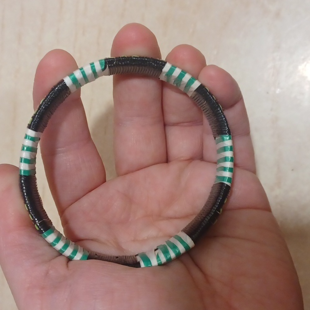 Graphic Bracelet Made From Plastic Bottles! - Picture 2 of 3